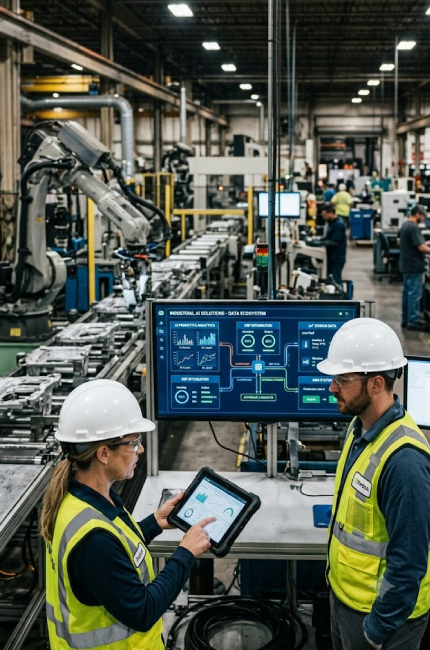Connect AI with ERP, MES, CRM, and IoT